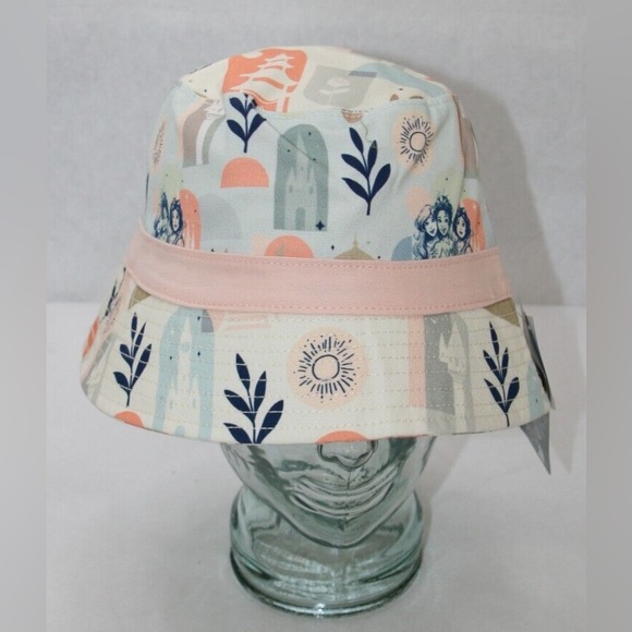 Disney Parks Rapunzel Tiana Snow White Princess Bucket Sun Hat Adult Size NEW - Picture 2 of 8